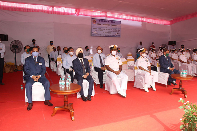 Project P17A - Keel Laying of Yard 12653 on 10th September 2020123