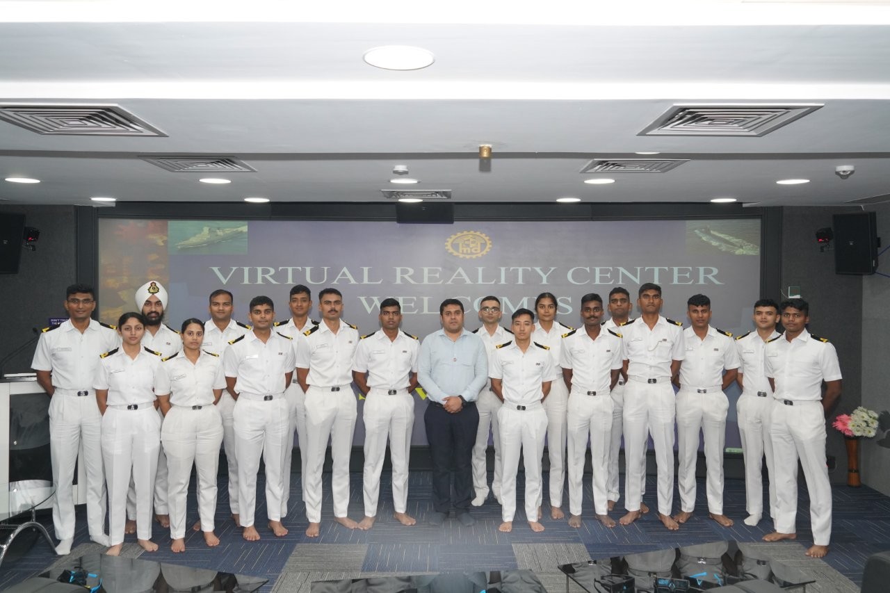 VISIT OF TRAINEE OFFICERS FROM INS SHIVAJI 12.08.2026.123