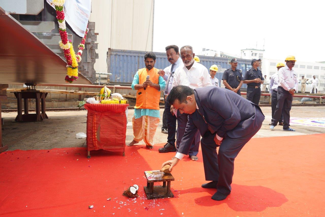 KEEL LAYING CEREMONY OF YARD 21001 PROJECT MPV - 02.04.2025123