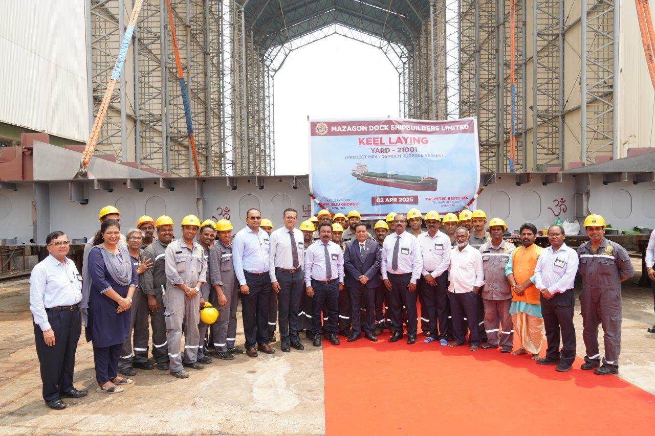 KEEL LAYING CEREMONY OF YARD 21001 PROJECT MPV - 02.04.2025123