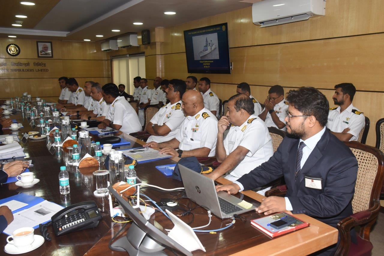 DELIVERY OF FIRST STEALTH FRIGATE OF P17A 'NILGIRI' TO THE INDIAN NAVY - 20.12.2024