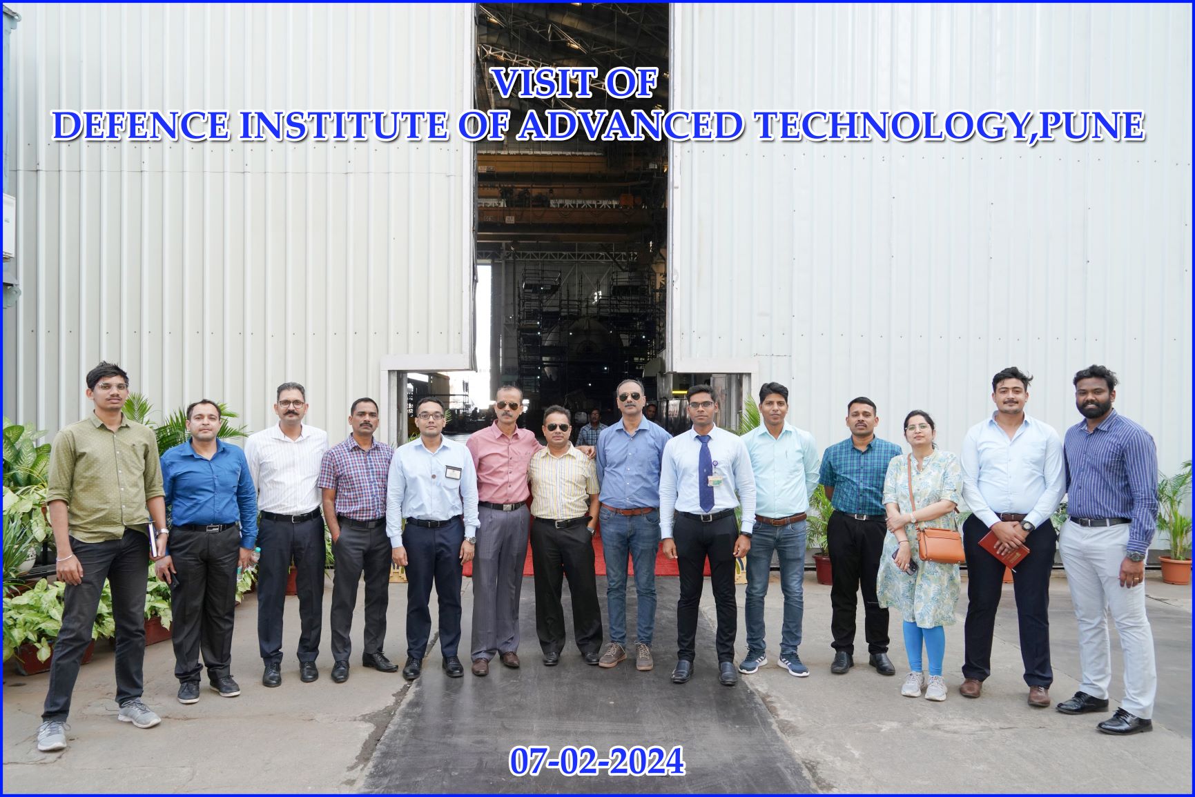 VISIT OF DEFENCE INSTITUTE OF ADVANCED TECHNOLOGY, PUNE - 07.02.2024