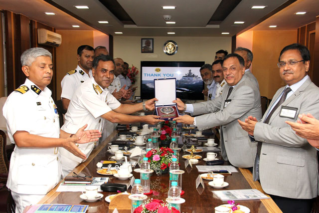 Visit Of Bangladesh Navy To MDL On 14th August 2017