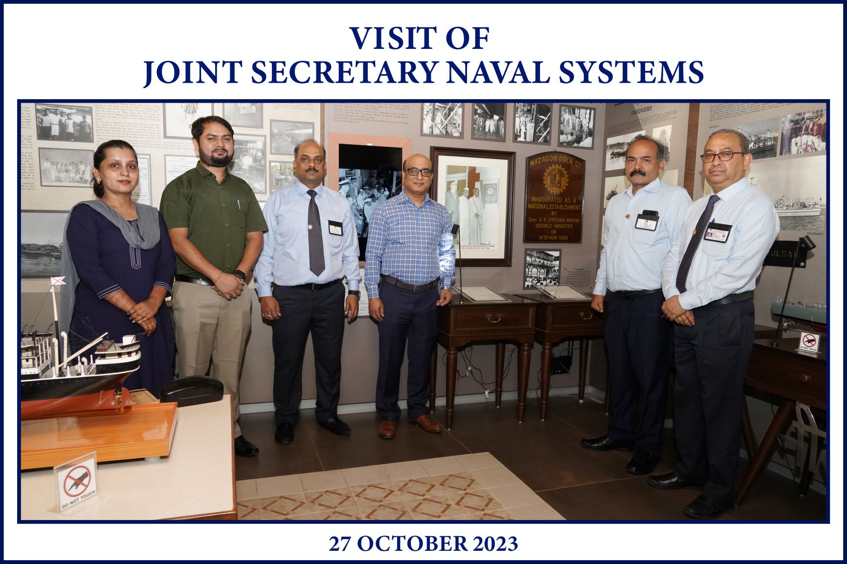 Visit of Secretary Naval Systems 27.10.2023