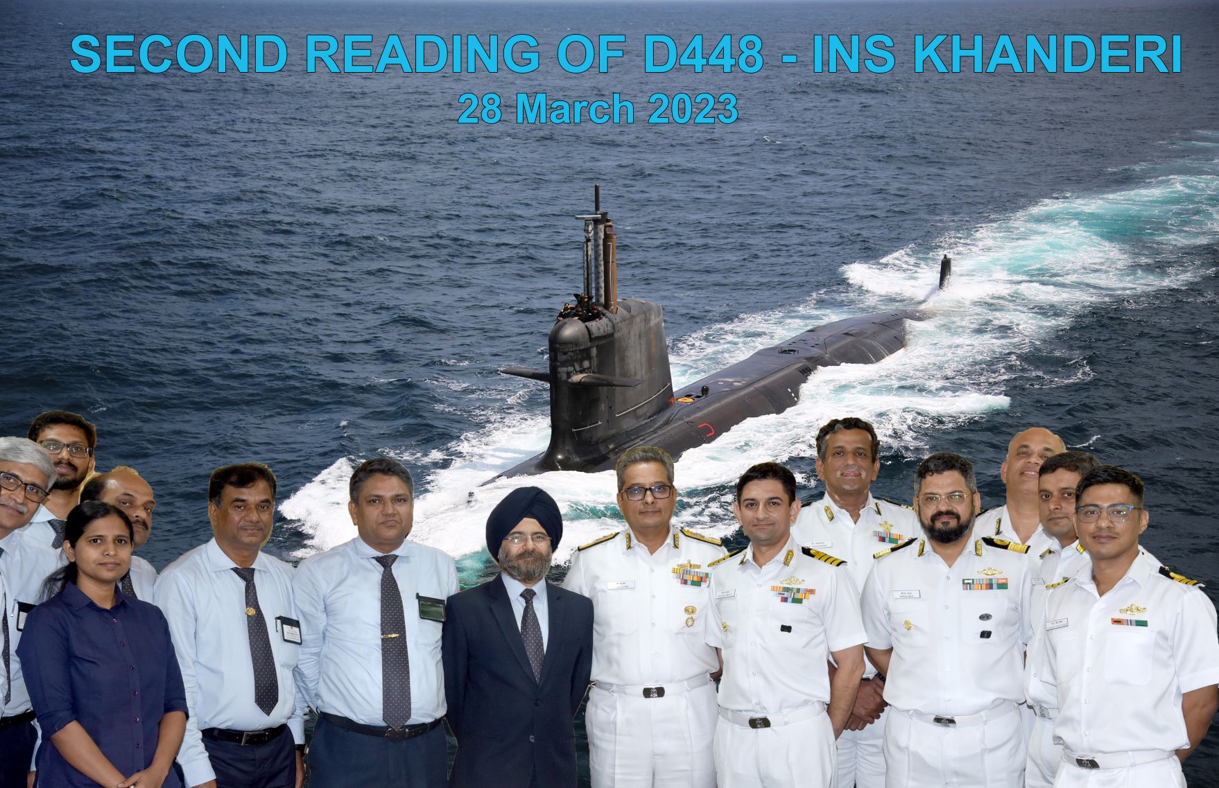 Second Reading Of D448 - INS KHANDERI - 28.03.2023
