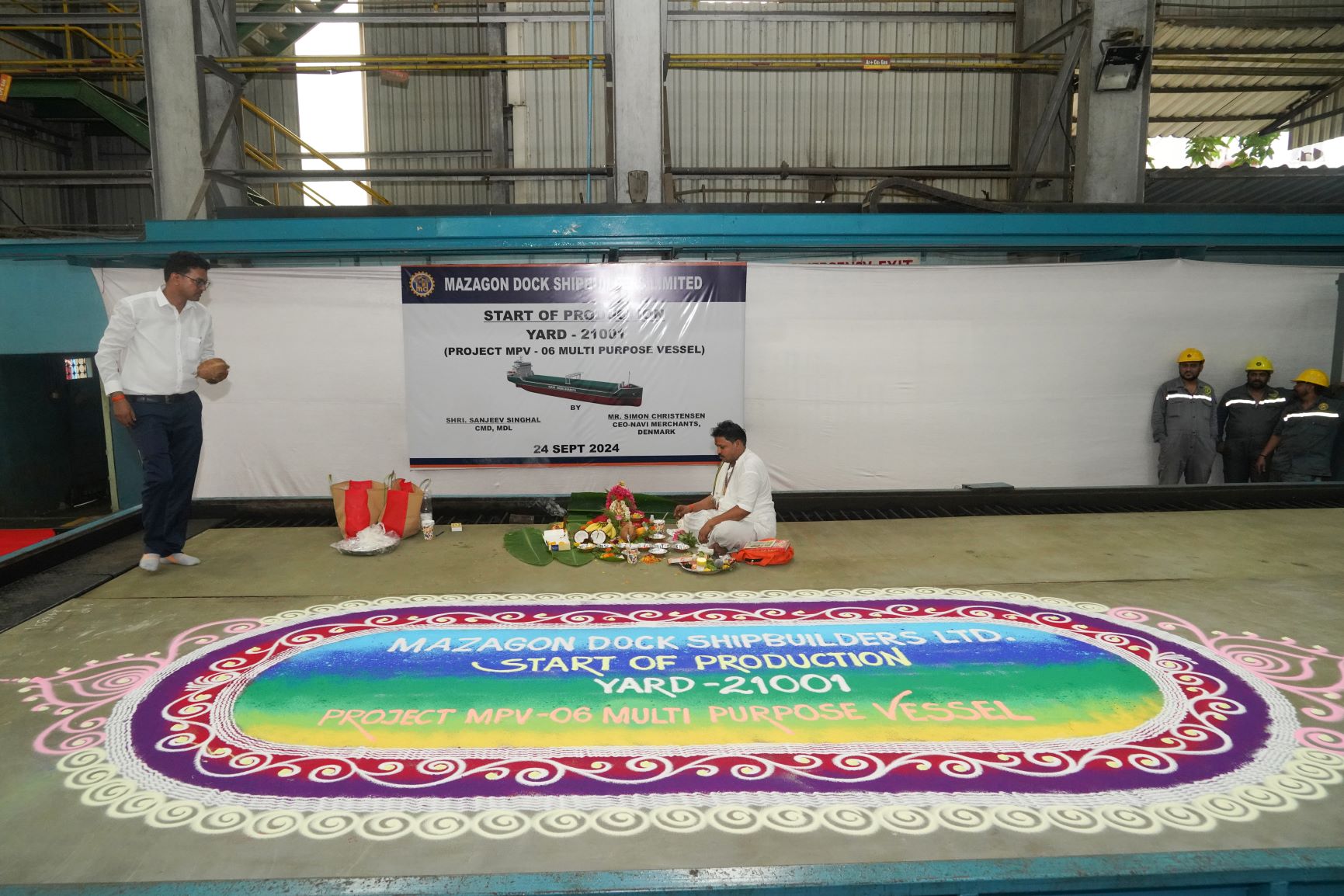 PLATE CUTTING CEREMONY OF MULTI PURPOSE VESSEL - 24.09.2024123