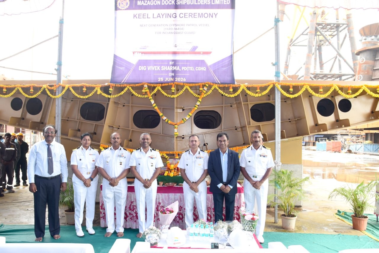 KEEL LAYING CEREMONY NEXT GENERATION OFFSHORE PATROL VESSELS ( YARD-16404)  25.06.2026123