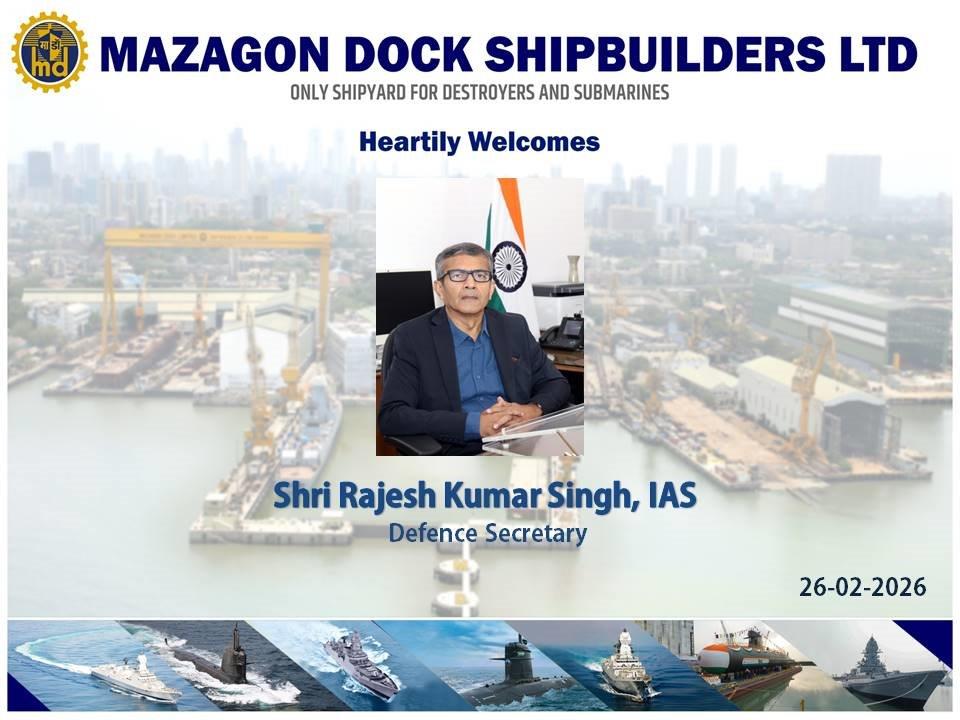 VISIT OF SHRI RAJESH KUMAR SINGH IAS DEFENCE SECRETARY 26.02.26