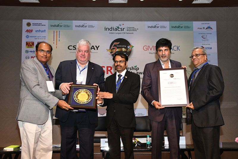 MDL has won India CSR Project of the Year Award 2019 (Healthcare) on 01st April 2019123