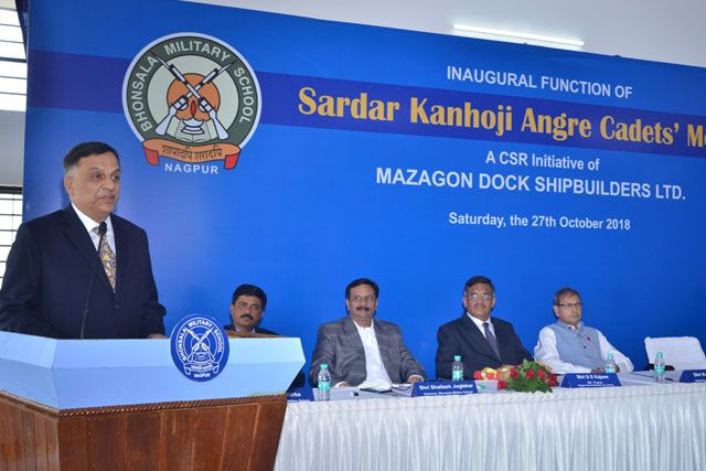 CSR Initiative of MDL - Inaugural Function of Sardar Kanhoji Angre Mess at Bhonsala Military School(BMS) Nagpur on 27 October 2018123