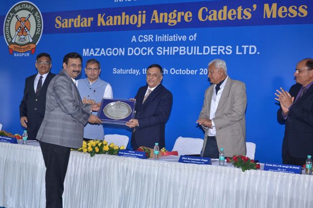 CSR Initiative of MDL - Inaugural Function of Sardar Kanhoji Angre Mess at Bhonsala Military School(BMS) Nagpur on 27 October 2018123