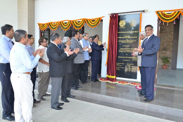CSR Initiative of MDL - Inaugural Function of Sardar Kanhoji Angre Mess at Bhonsala Military School(BMS) Nagpur on 27 October 2018123