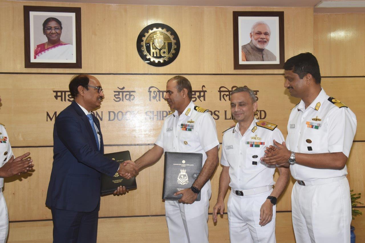 DELIVERY OF FOURTH STEALTH DESTROYER OF P15B 'SURAT' TO THE INDIAN NAVY- 20.12.2024