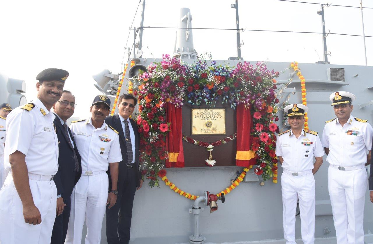 DELIVERY OF FOURTH STEALTH DESTROYER OF P15B 'SURAT' TO THE INDIAN NAVY- 20.12.2024