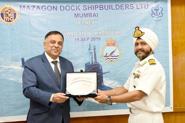 Delivery Of Yard 11876 (Khanderi) On 19th September 2019123