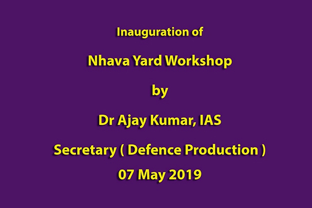 Inauguration Of Nhava Yard Workshop On 7th May 2019