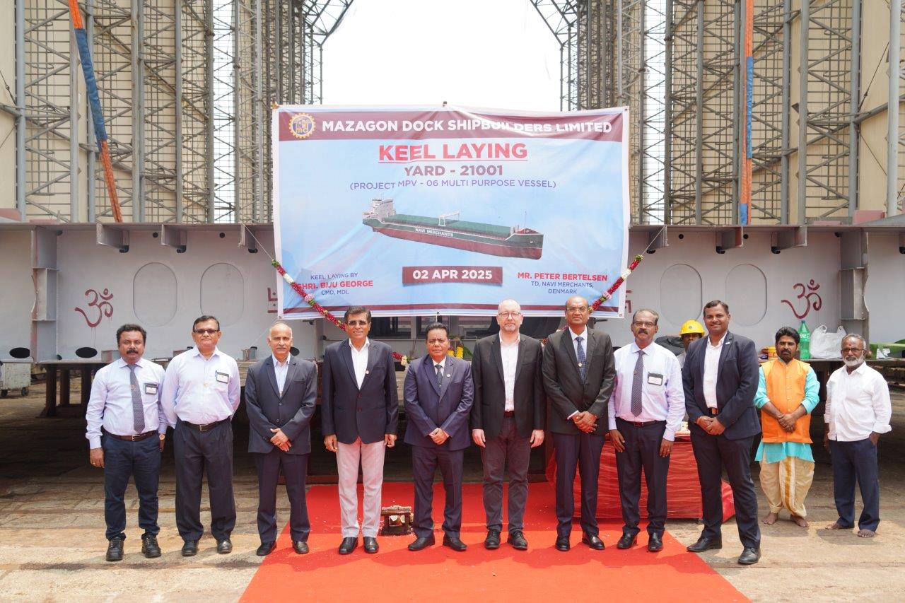 KEEL LAYING CEREMONY OF YARD 21001 PROJECT MPV - 02.04.2025123