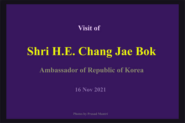 Visit Of Ambassador Of The Republic Of Korea - 16 November 2021