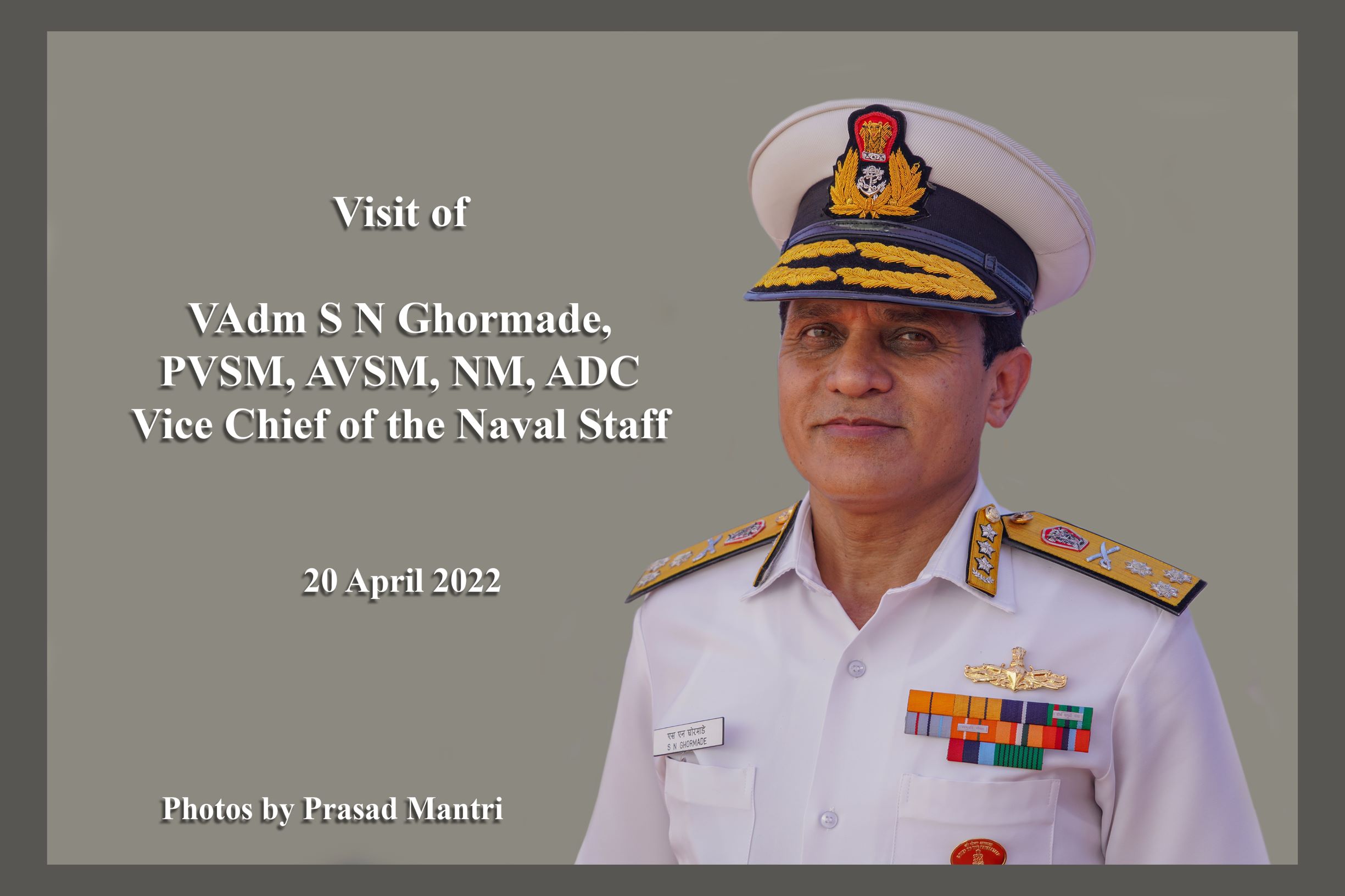 Visit Of VADM S N GHORMADE, PVSM, AVSM, NM, ADC, Vice Chief Of The Naval Staff - 20 April 2022123