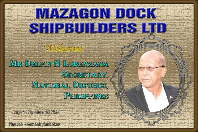 Mr. Delfin N Lorenzana, Secretary, National Defence, Philippines