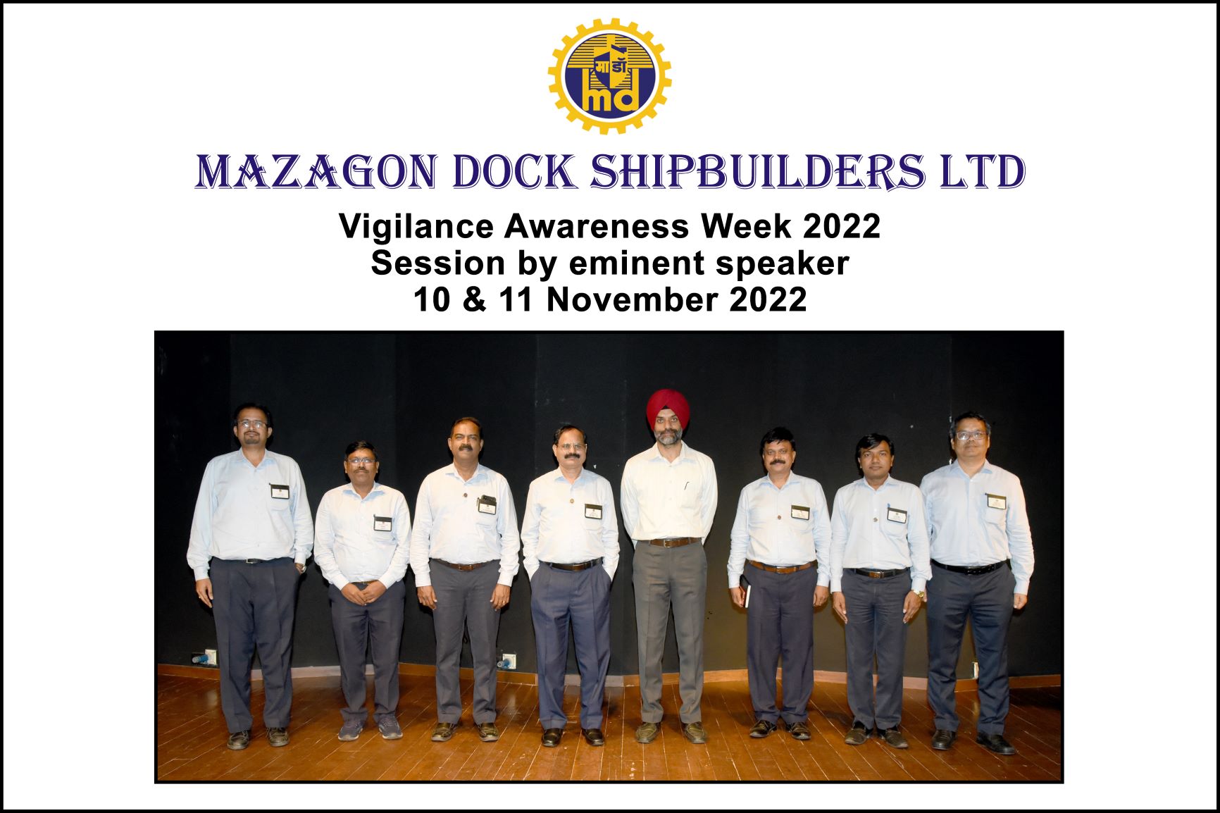 Vigilance Awareness Week - Session By Eminent Speaker- 10 & 11th Nov 2022
