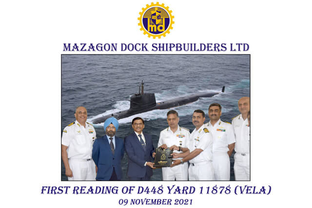 First Reading Of D448 Yard 11878 (Vela) - 9 November 2021