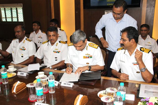 Final Reading Of D448 For Y-12701 (INS KOLKATA) On 01st August 2018123