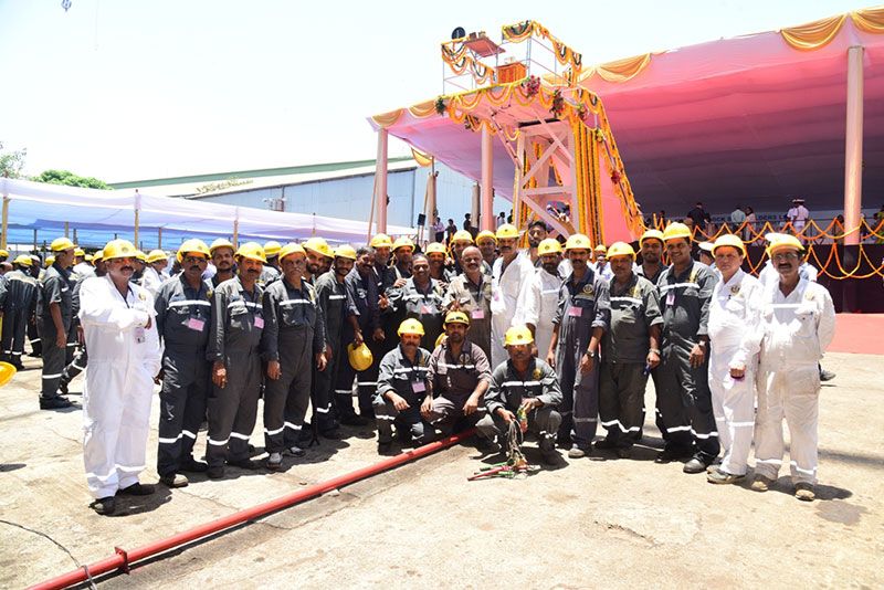 Launching Of Third Destroyer Of Project 15B "IMPHAL" On 20th April 2019123
