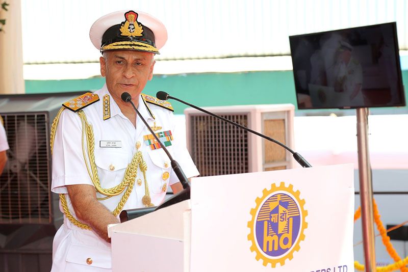 Launching Of Third Destroyer Of Project 15B "IMPHAL" On 20th April 2019123