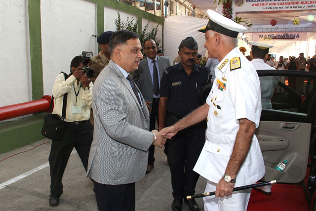 Launching Of The Third Submarine Of Project 75 'KARANJ' On 31st January 2018123 - Image 3