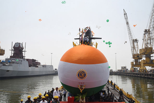Launching of Fourth Scorpene class Submarine "Vela" on 6th May 2019123 - Image 11