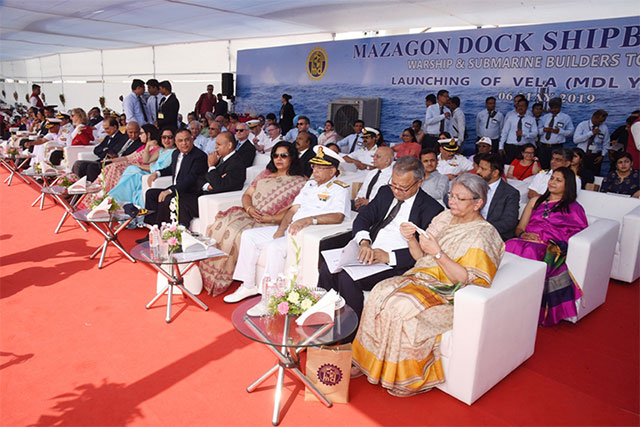Launching of Fourth Scorpene class Submarine "Vela" on 6th May 2019123 - Image 3