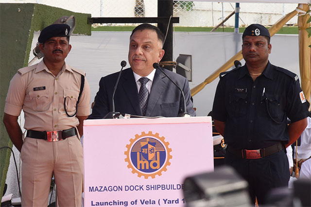 Launching of Fourth Scorpene class Submarine "Vela" on 6th May 2019123 - Image 4