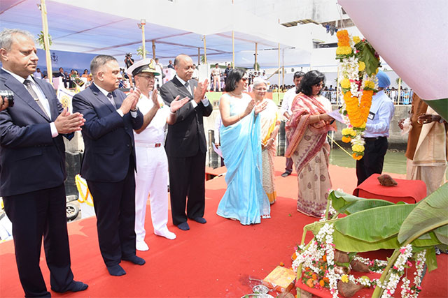 Launching of Fourth Scorpene class Submarine "Vela" on 6th May 2019123 - Image 7