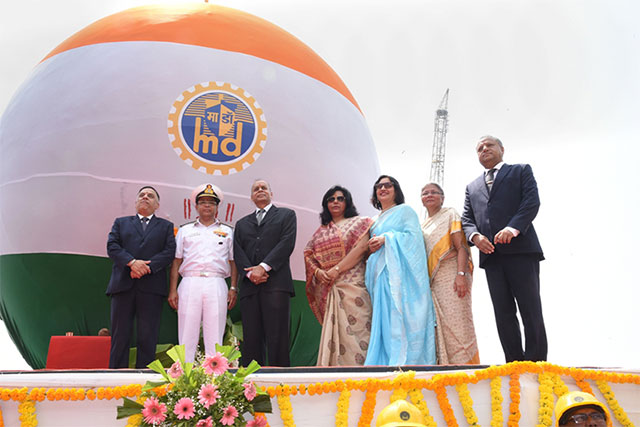Launching of Fourth Scorpene class Submarine "Vela" on 6th May 2019123 - Image 8