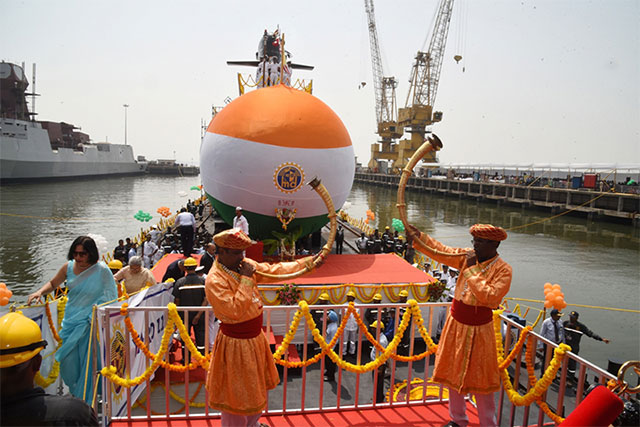 Launching of Fourth Scorpene class Submarine "Vela" on 6th May 2019123 - Image 9