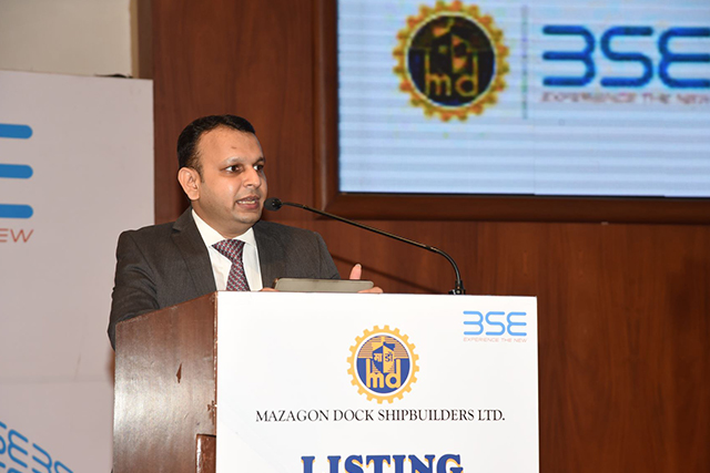 Listing Ceremony Of Mazagon Dock Shipbuilders Limited At BSE On 12 October, 2020123