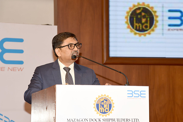 Listing Ceremony Of Mazagon Dock Shipbuilders Limited At BSE On 12 October, 2020123