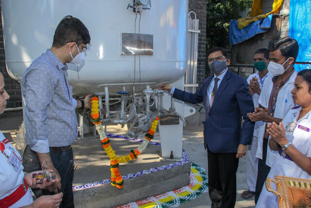 MDL CSR Project - Setting Up Of 13 Kg Liquid Oxygen Tank And Establishment Of HDU At CAMA & ALBLESS Hospital, Mumbai - 31st January 2022123