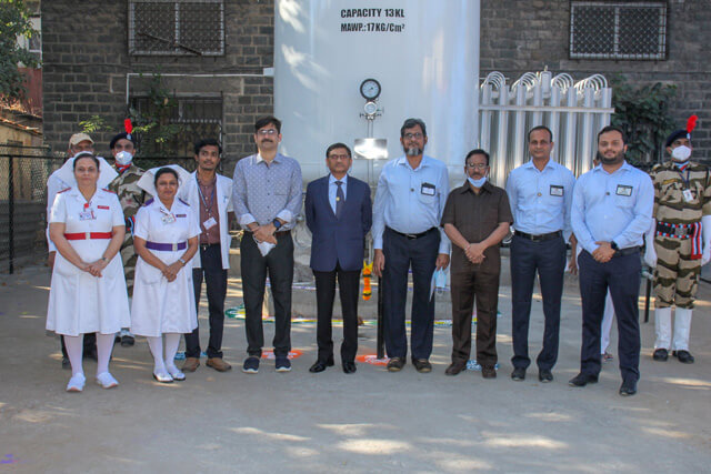 MDL CSR Project - Setting Up Of 13 Kg Liquid Oxygen Tank And Establishment Of HDU At CAMA & ALBLESS Hospital, Mumbai - 31st January 2022123