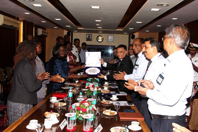 Visit Of Ms Raychelle Omamo Awuor, SC Cabinet Secretary For Defence, Kenya To MDL On 22nd June 2018123