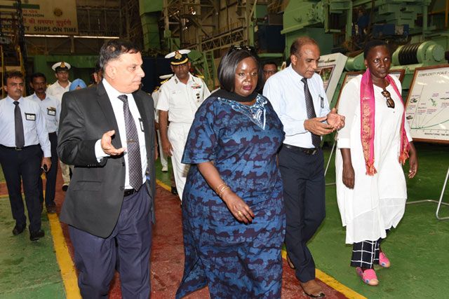 Visit Of Ms Raychelle Omamo Awuor, SC Cabinet Secretary For Defence, Kenya To MDL On 22nd June 2018123