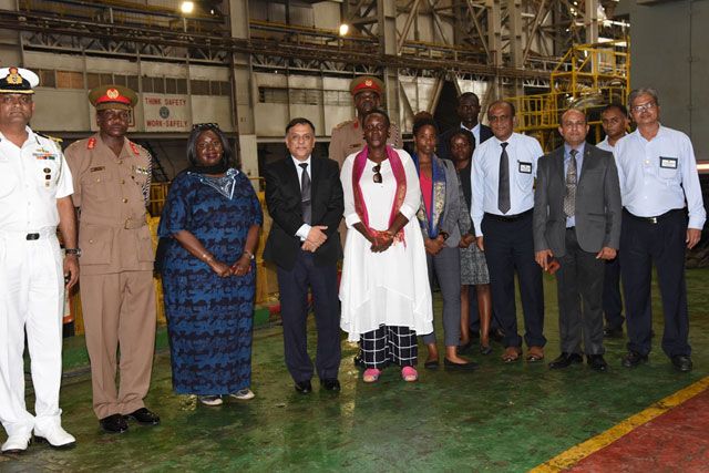 Visit Of Ms Raychelle Omamo Awuor, SC Cabinet Secretary For Defence, Kenya To MDL On 22nd June 2018123