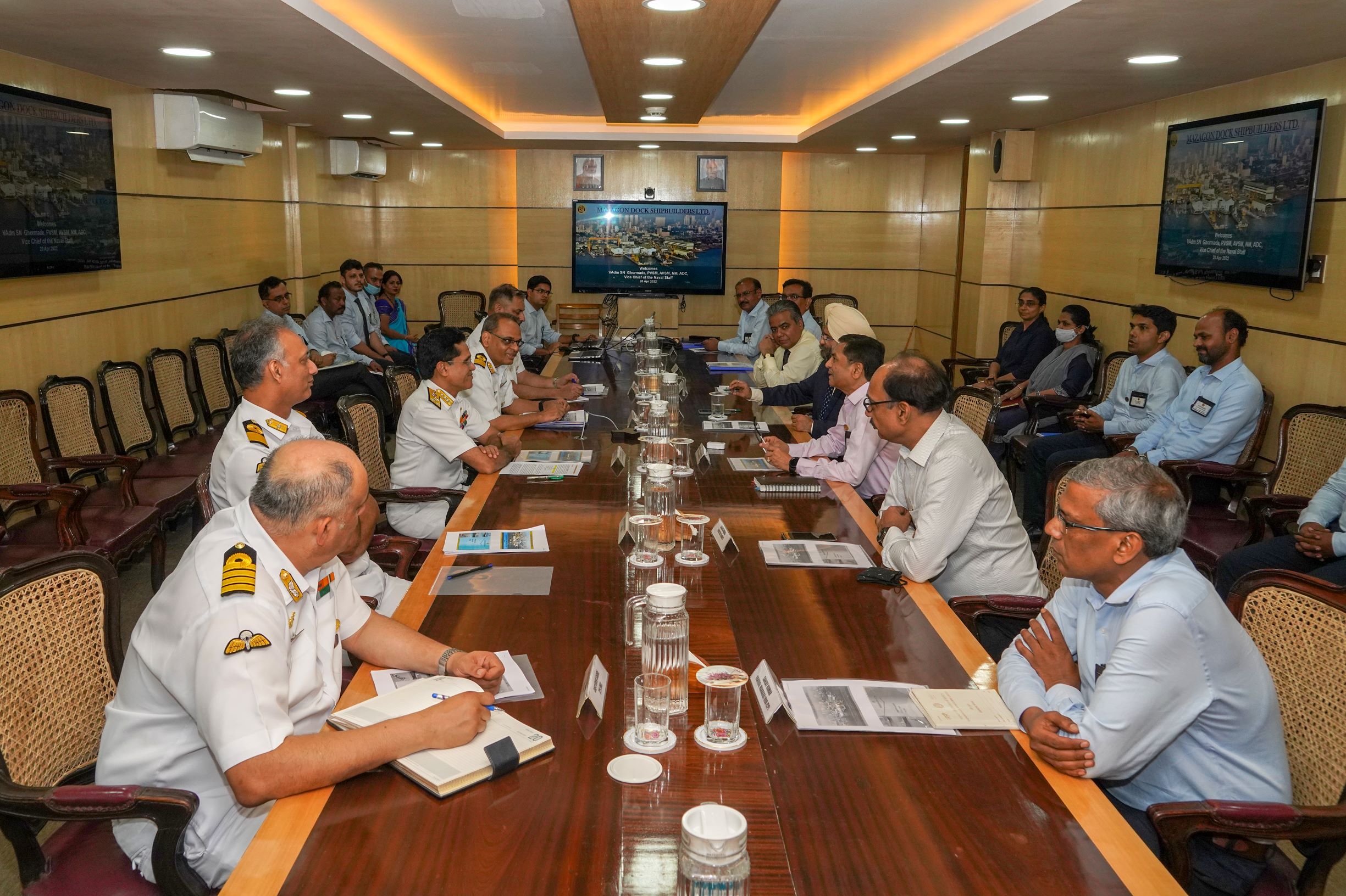 Visit Of VADM S N GHORMADE, PVSM, AVSM, NM, ADC, Vice Chief Of The Naval Staff - 20 April 2022123