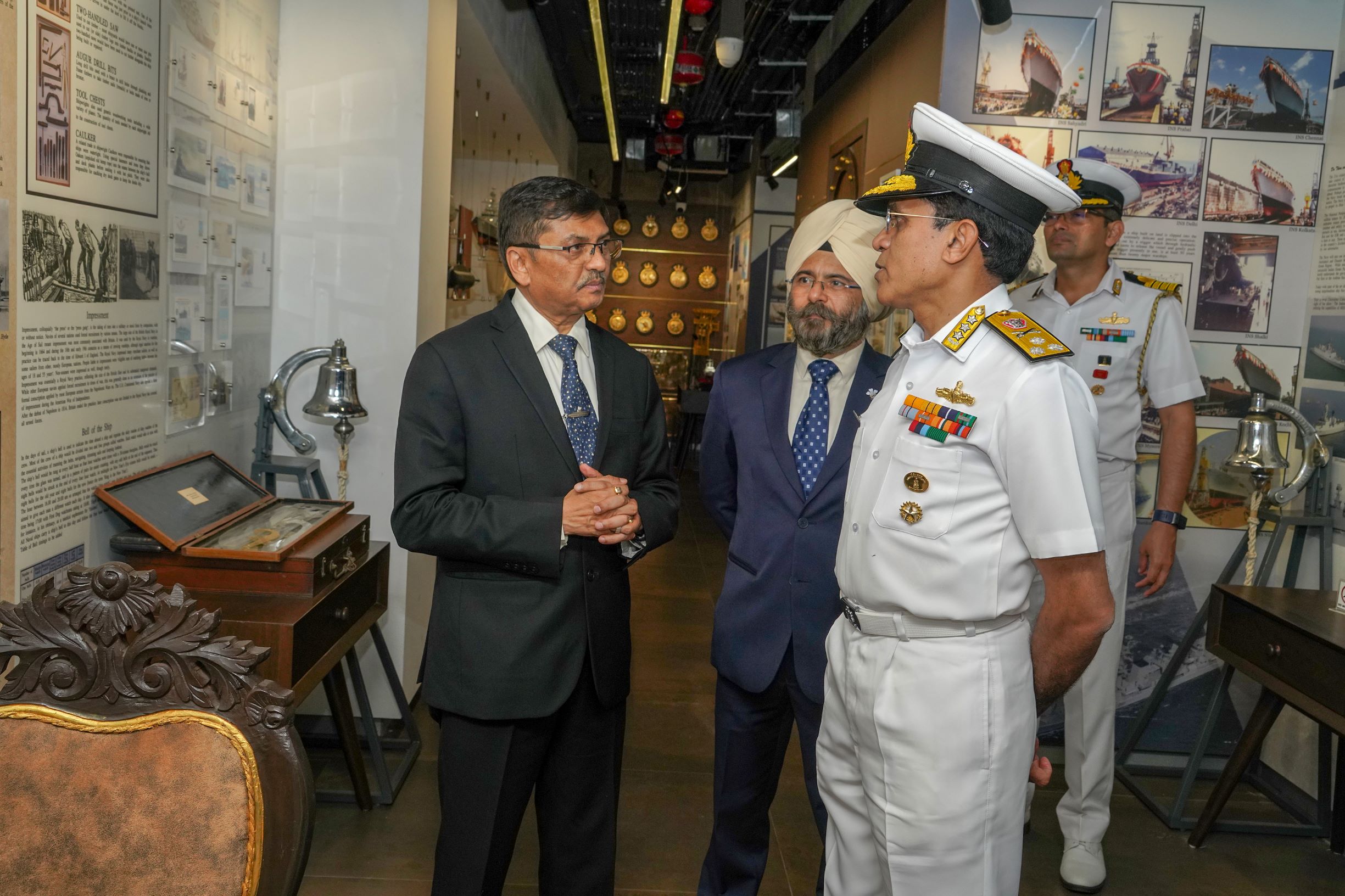 Visit Of VADM S N GHORMADE, PVSM, AVSM, NM, ADC, Vice Chief Of The Naval Staff - 20 April 2022123