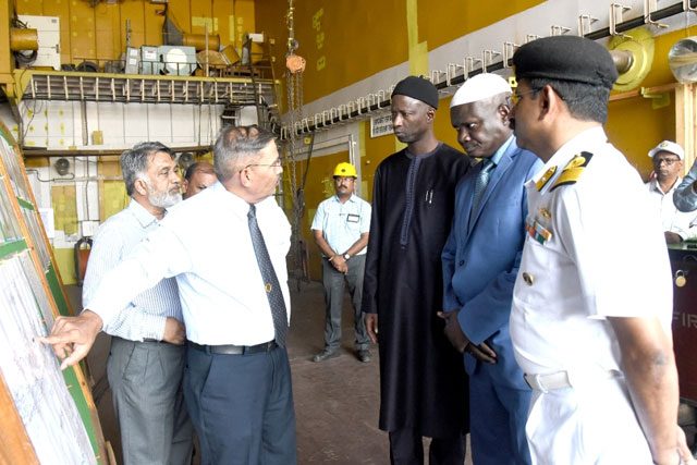 Visit Of EL HADJI IBOU BOYE (Ambassador Of Senegal In India) To MDL On 18th April 2018123