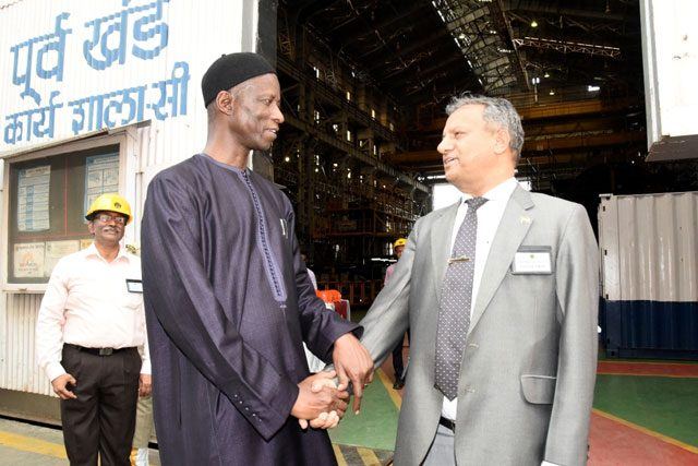 Visit Of EL HADJI IBOU BOYE (Ambassador Of Senegal In India) To MDL On 18th April 2018123