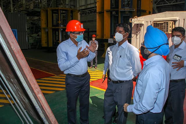 Visit of MR. V.L.KANTHA RAO, IAS,DG(ACQ) and RADM ASHISH KULKARNI, DG(P75) - 25.02.2021123
